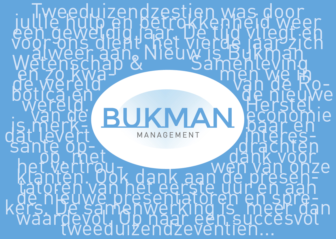 Bukman Management - Dagvoorzitters, Gastsprekers & Sprekers inhuren
