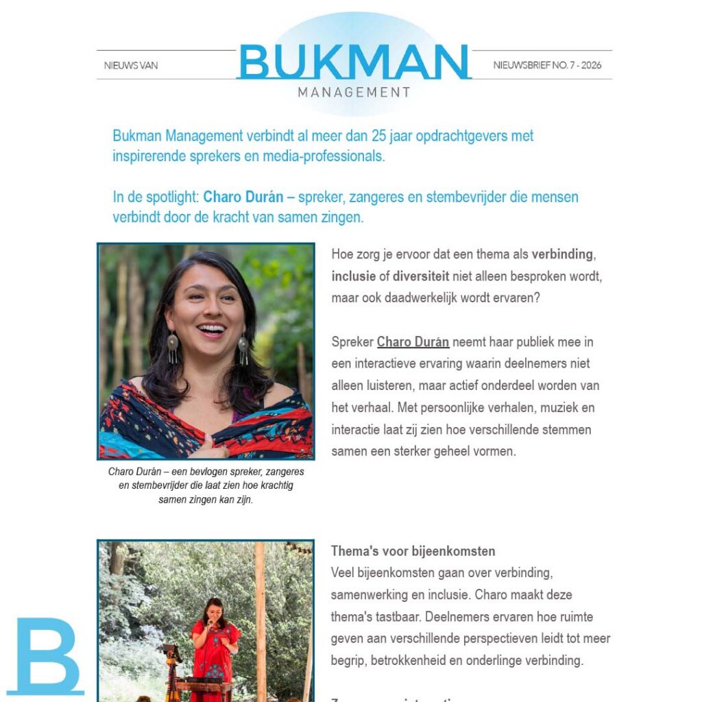 Charo Durán Nieuwsbrief